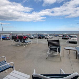 Deck View Toward Beach And Ocean