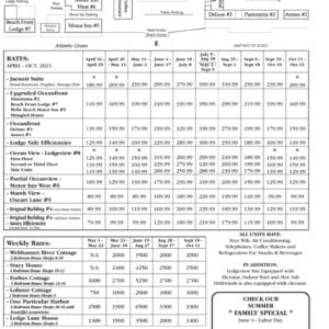 Room Rates PDF Image To Download