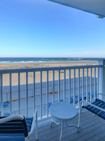 Deck View Toward Beach And Ocean