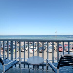Deck View Toward Beach And Ocean
